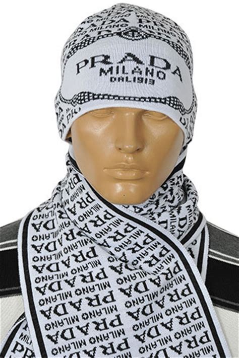 prada hat and scarf|Prada designer scarf.